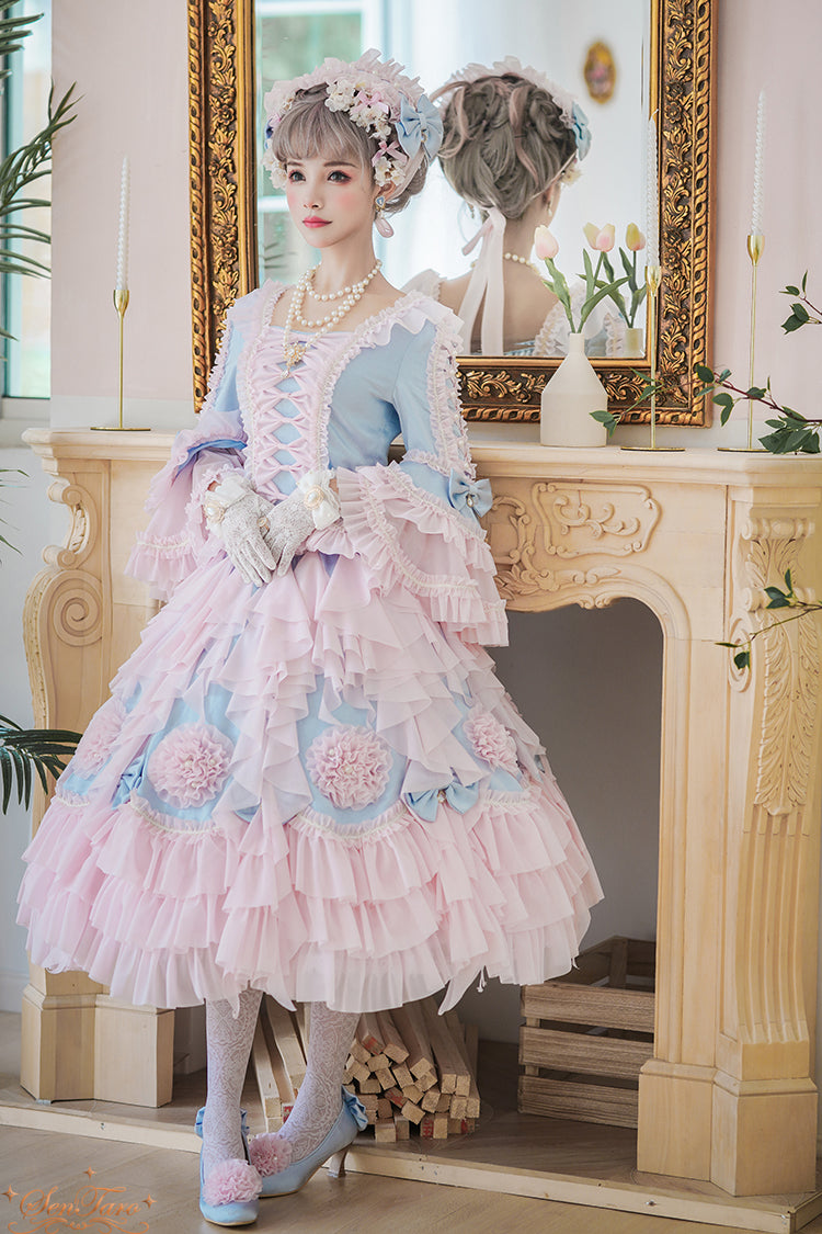 Sentaro - Snow Ear - Rococo Lolita OP Tea Party Dress