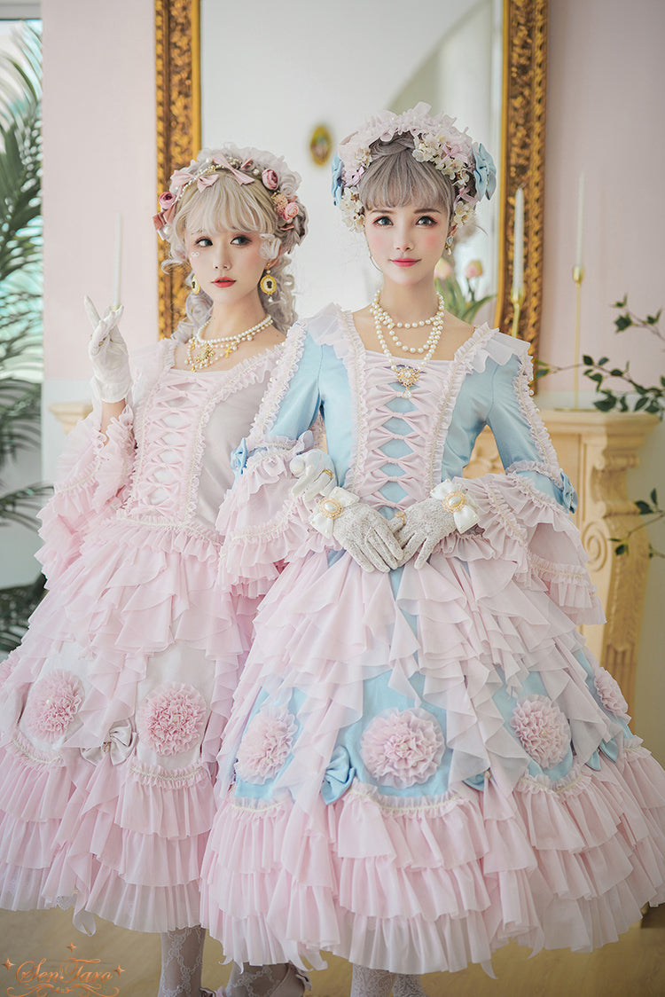 Sentaro - Snow Ear - Rococo Lolita OP Tea Party Dress