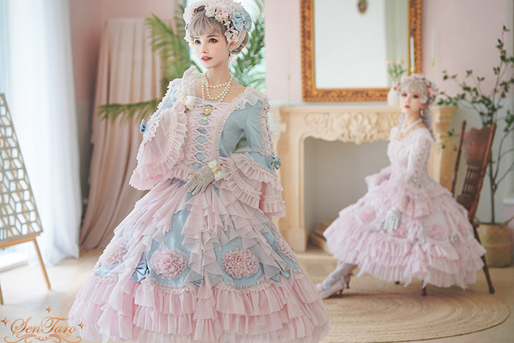 Sentaro - Snow Ear - Rococo Lolita OP Tea Party Dress