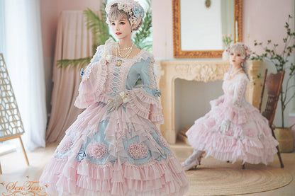 Sentaro - Snow Ear - Rococo Lolita OP Tea Party Dress