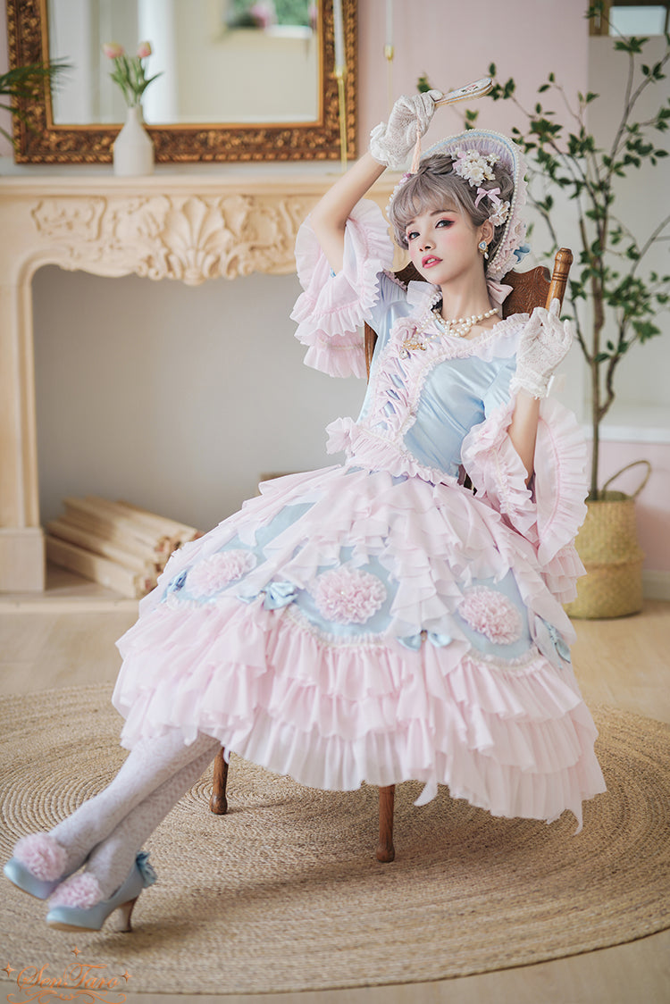 Sentaro - Snow Ear - Rococo Lolita OP Tea Party Dress