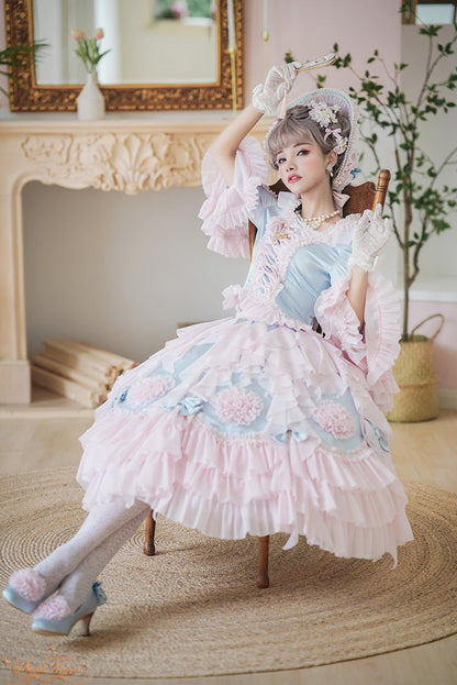 Sentaro - Snow Ear - Rococo Lolita OP Tea Party Dress