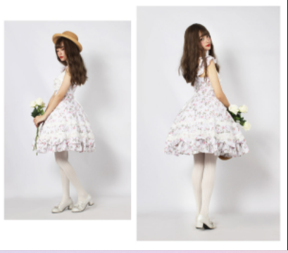 Magic Tea Party - Solid Color Lolita Casual Dress Floral Dress JSK
