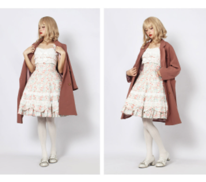 Magic Tea Party - Solid Color Lolita Casual Dress Floral Dress JSK