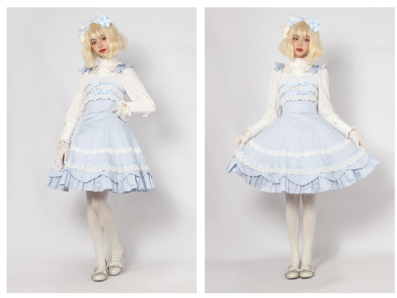 Magic Tea Party - Solid Color Lolita Casual Dress Floral Dress JSK