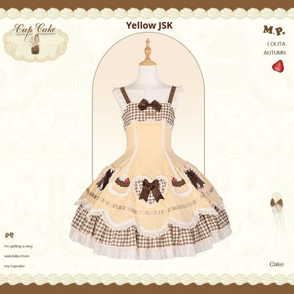Mademoiselle Pearl - Cup Cake - Sweet Lolita OP Dress Kawaii Lolita JSK SK