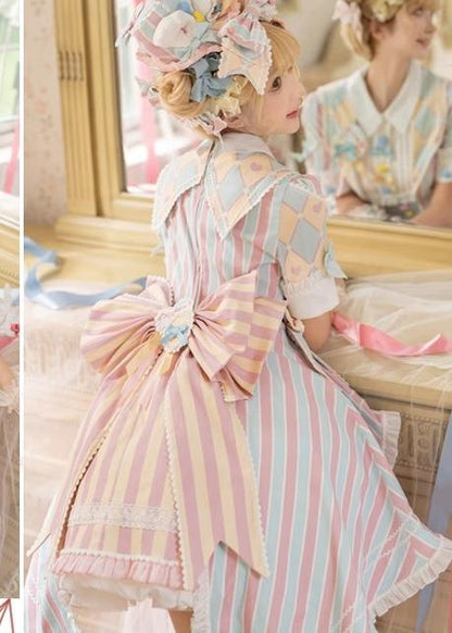 Sakurahime - Werid Theatre - Sweet Lolita Blackpink Stripe OP