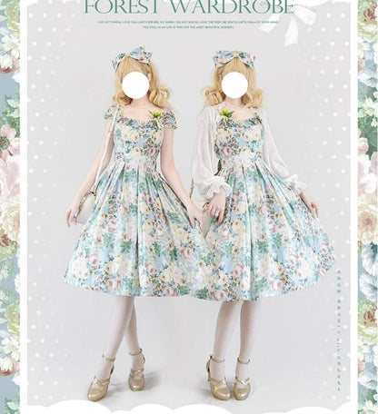 Forest Wardrobe - Forest Basket 3.0 - Vintage Lolita JSK Dress for Summer