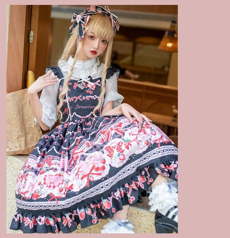 OCELOT - Sweet Lolita Lolita JSK and SK Rabbit Strawberry Dress