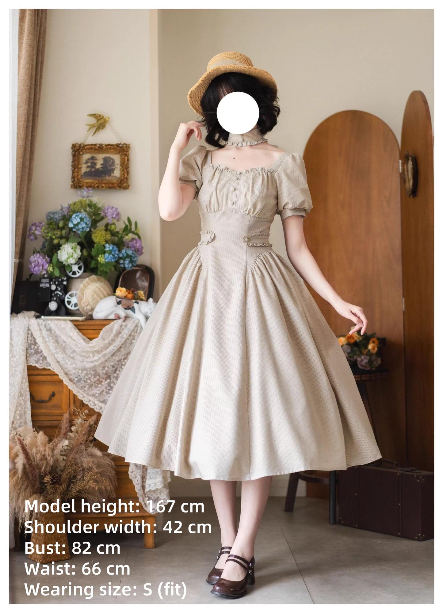 Forest Wardrobe - Chantilly Forest - Classic Lolita OP Dress With Square Neck & Underskirt