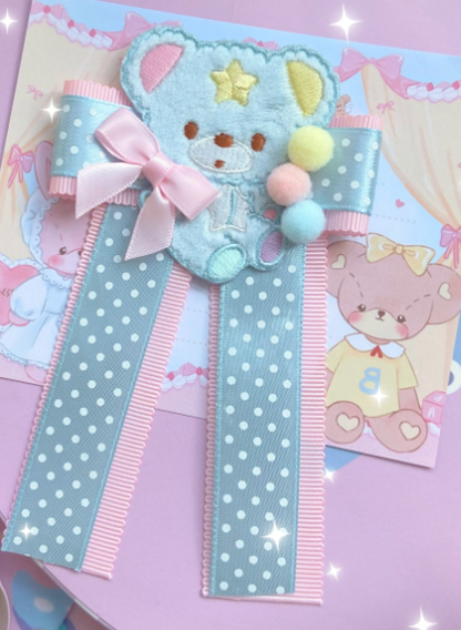 Bear Doll - 1000SE - Lolita Sweet Corsage Hair Clip Pin Accessories
