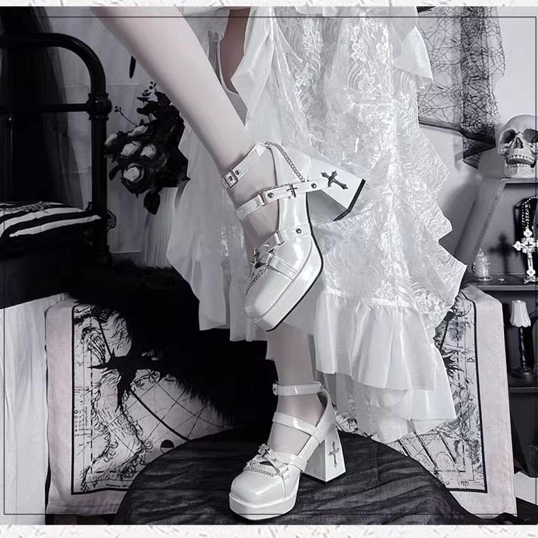 Witch's Night - Punk Lolita Heels Y2K Elegant Lolita Shoes