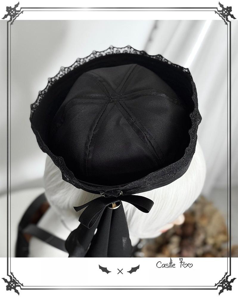 CastleToo - Black Moonlight - Ouji Lolita Chiffon Shirt Outfit