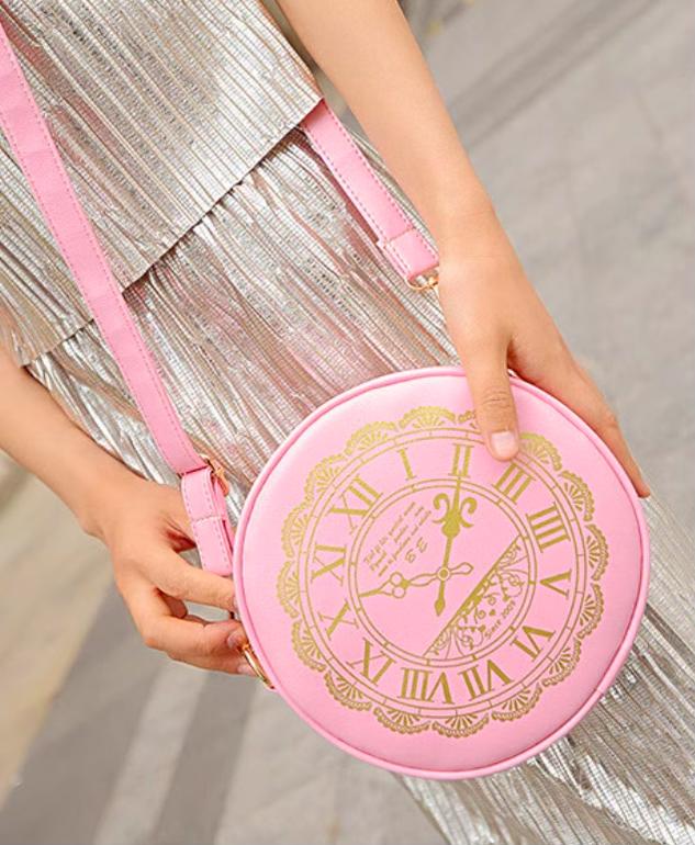 Kira - Alice Clock - Kawaii Lolita Shoulder Bag Round Lolita Crossbody Bag