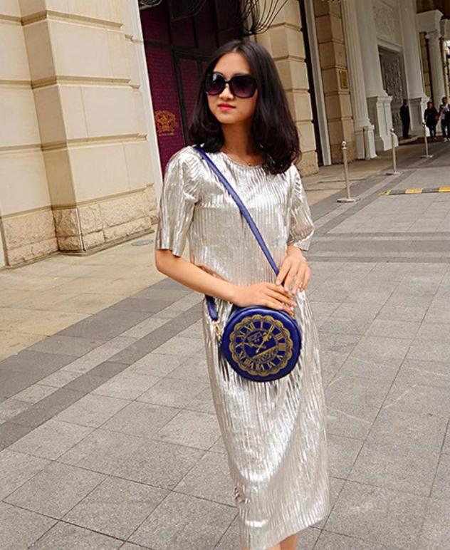 Kira - Alice Clock - Kawaii Lolita Shoulder Bag Round Lolita Crossbody Bag