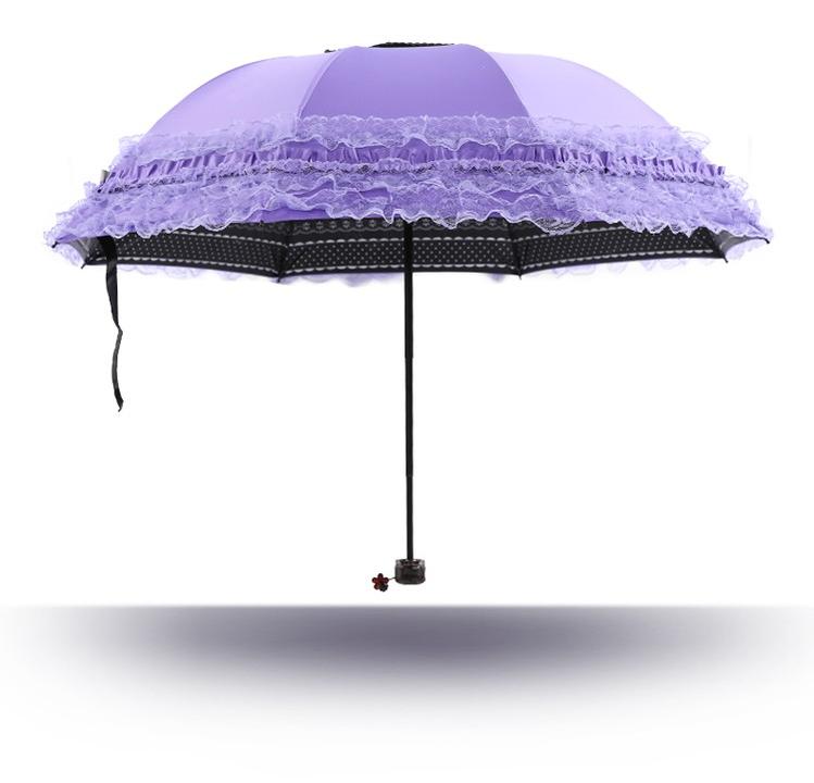 Qiteng - Daily Lolita Lace Princess Sunshade Parasol