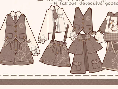 Piggy Bun - Famous Detective Goose - Retro Lolita Hoodie