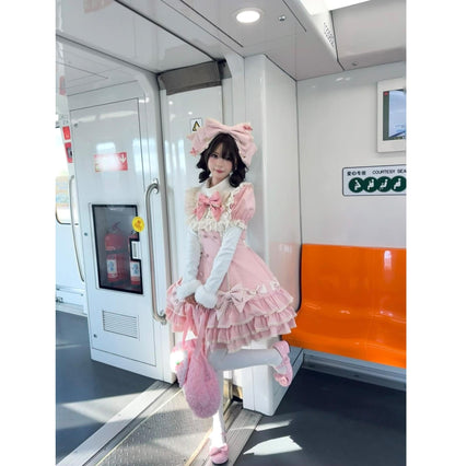 MeowMeow - Pom Pom - Kawaii Lolita Winter Innerwear, Fuzzy Cuffs