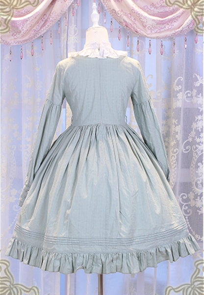 Chess Story - Vintage Lolita Long Sleeve OP Dress