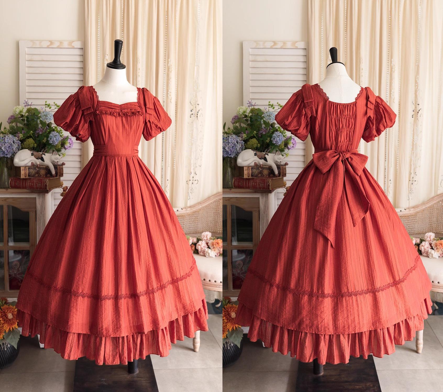 Forest Wardrobe - Forest Gallery - Country Lolita OP Dress Elegant Tencel Dress
