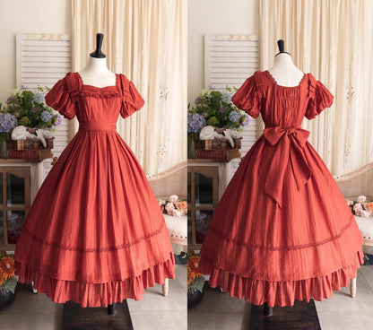 Forest Wardrobe - Forest Gallery - Country Lolita OP Dress Elegant Tencel Dress