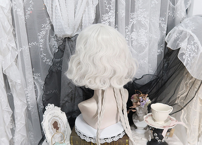 Pippi Palace - Lolita Curly Wig White Braid Wig