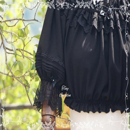 Tiny Garden - Retro Summer Chiffon Lolita Shirt