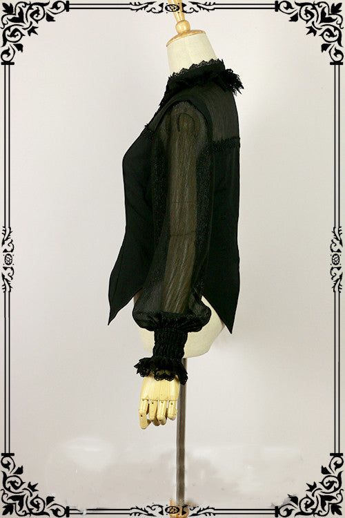 Fanzy Fantasy - Halloween Lolita Shirt Gothic Bat Collar