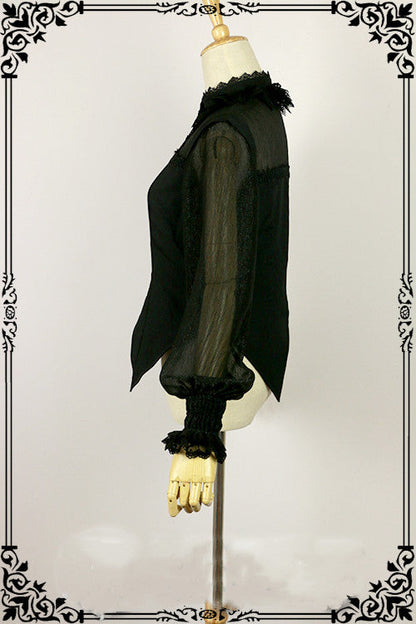 Fanzy Fantasy - Halloween Lolita Shirt Gothic Bat Collar