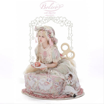 Bolero - Liliana Cat - Sweet Lolita Gorgeous OP Dress with Soft Lace & Organza