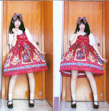 Manyiluo - Adjustable Lolita Petticoat Fish-bone Hollow-out Pannier