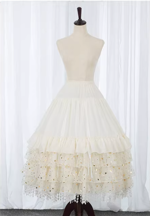 Manyiluo - Starry Dream River - Wedding Lolita Violent Adjustable Fishbone Bustle