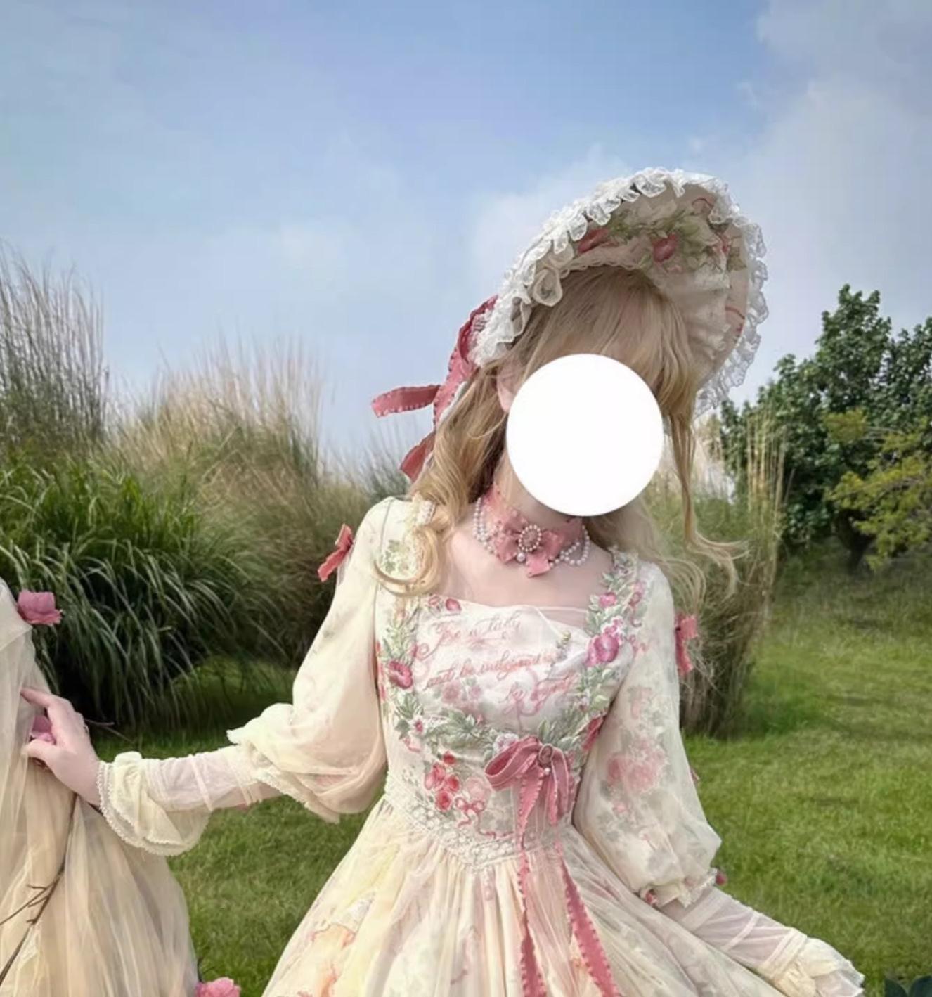 Miaoplus - Romantic Seizure - Sweet Lolita OP Mutton Sleeve Lolita Dress