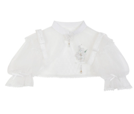 Cornfield Lolita - Wind Singing Lily - Qi Lolita Embroidered Dress Suit