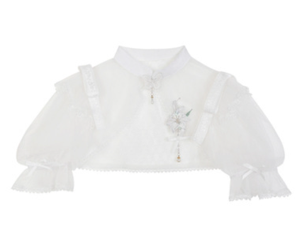 Cornfield Lolita - Wind Singing Lily - Qi Lolita Embroidered Dress Suit