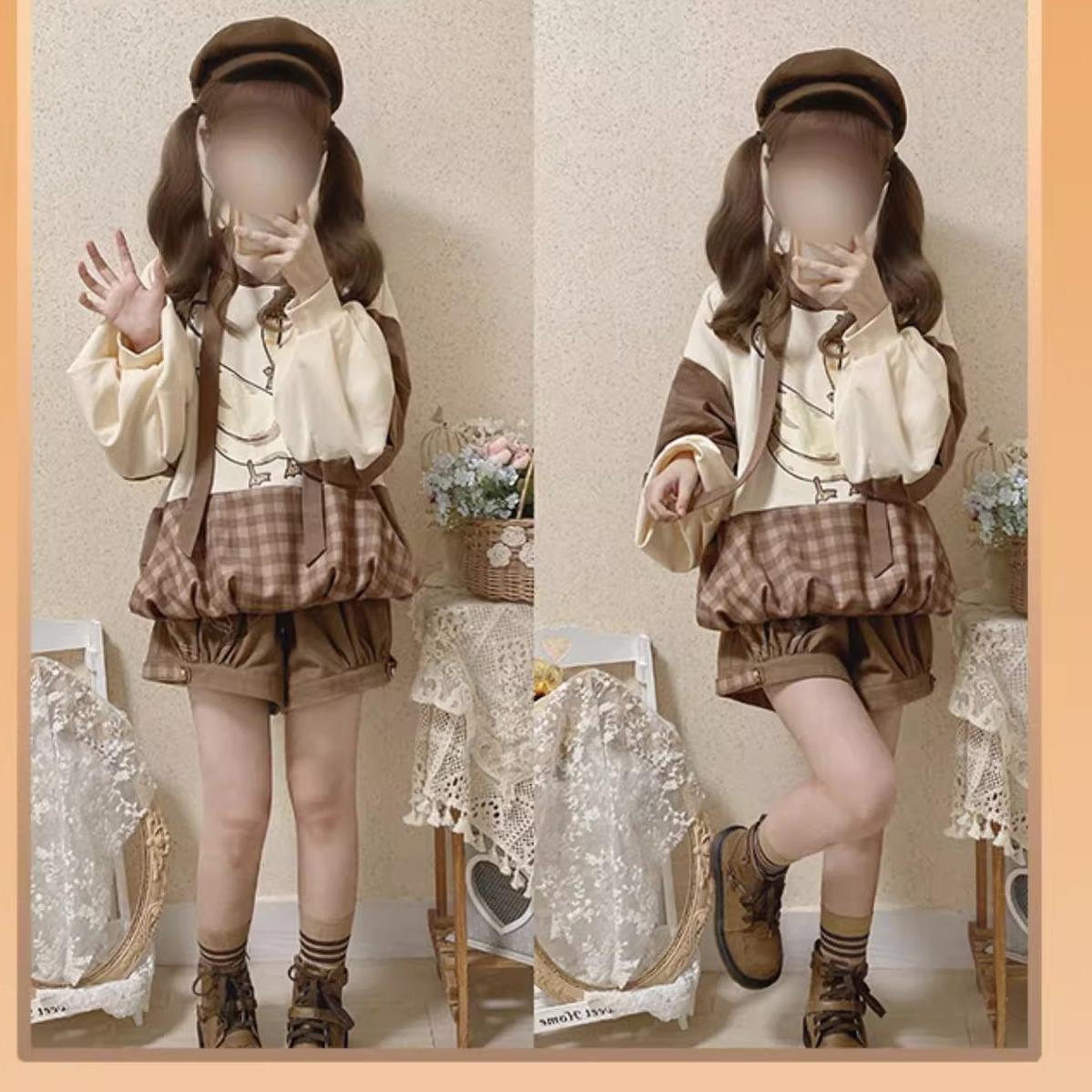 Piggy Bun - Famous Detective Goose - Retro Lolita Hoodie