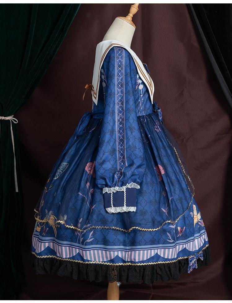 OCELOT - Classic Lolita OP Sailor Collar Elegant Lolita Dress