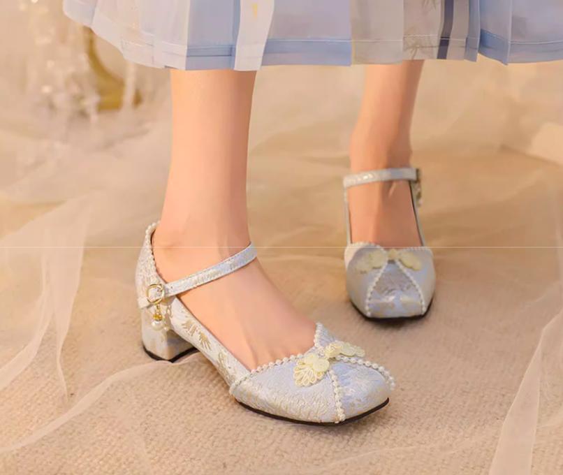 Yana - Huaiyu Yana - Chinese Style Han Lolita Shoes Lolita Chunky Heel Shoes