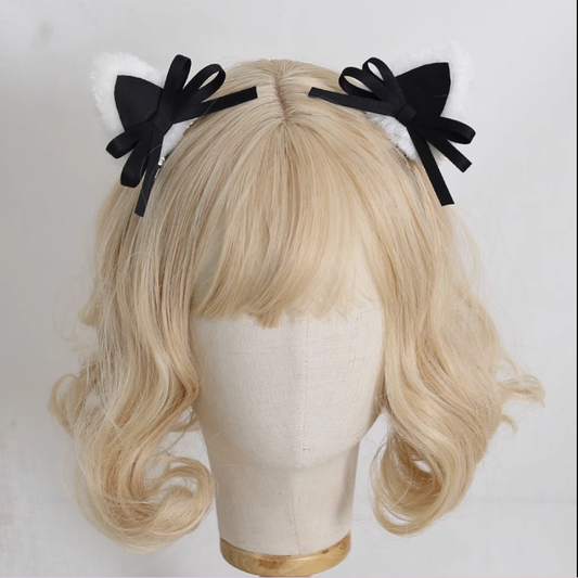 Xiaogui - Sweet Lolita Cat Ear Bow Headband