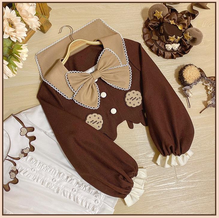 Half Sweet Lolita - Chocolate Milk Pie - Sweet Lolita Jumper Dress Summer Salopette