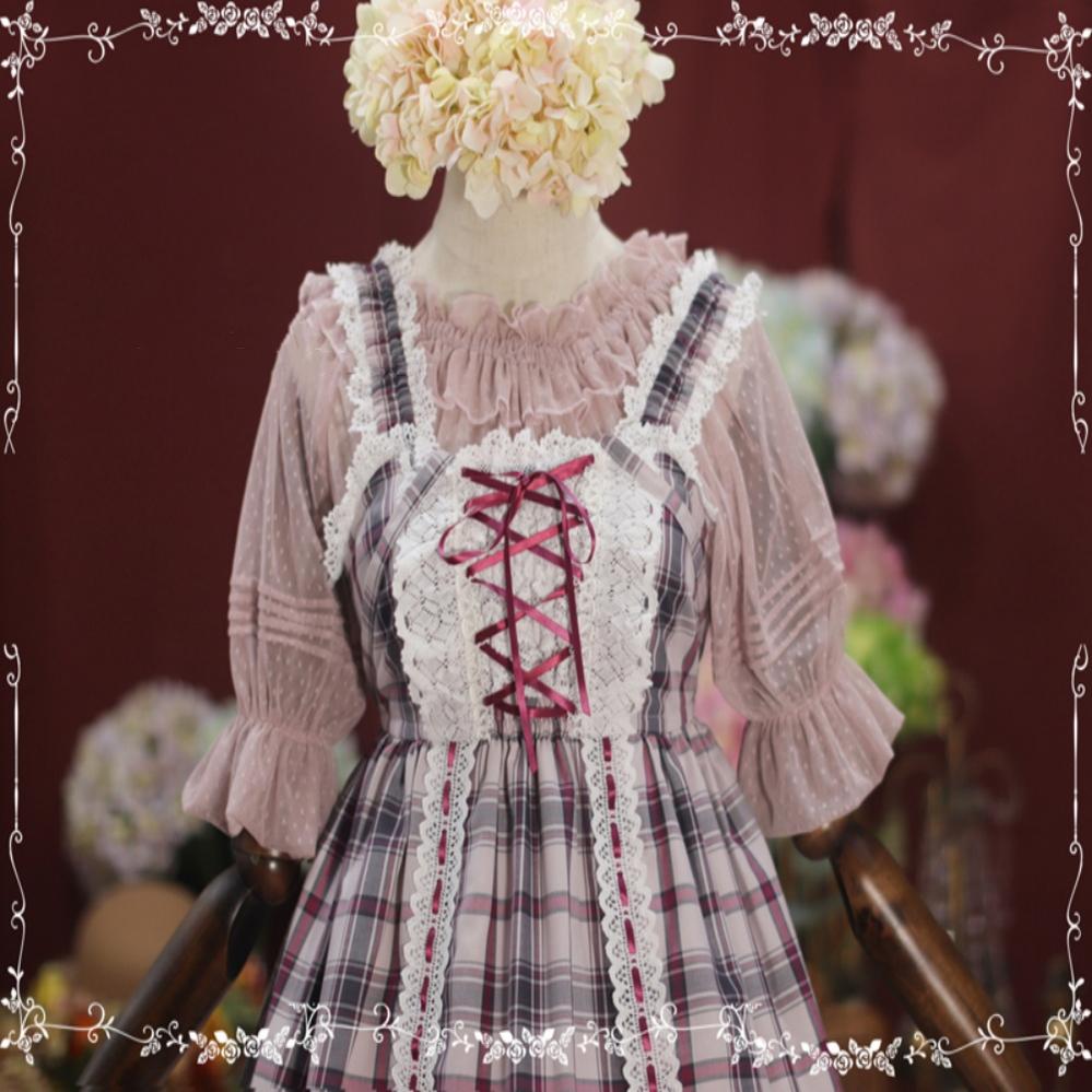 Tiny Garden - Sweet Dots Retro Lolita Summer Blouse