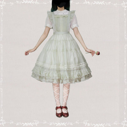 Tiny Garden - Swallowtail Butterfly - Elegant Lolita Salopette Multicolors