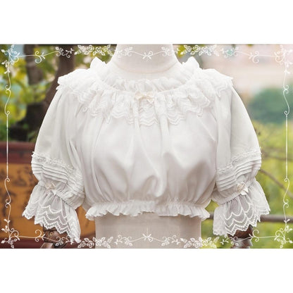 Tiny Garden - Retro Summer Chiffon Lolita Shirt