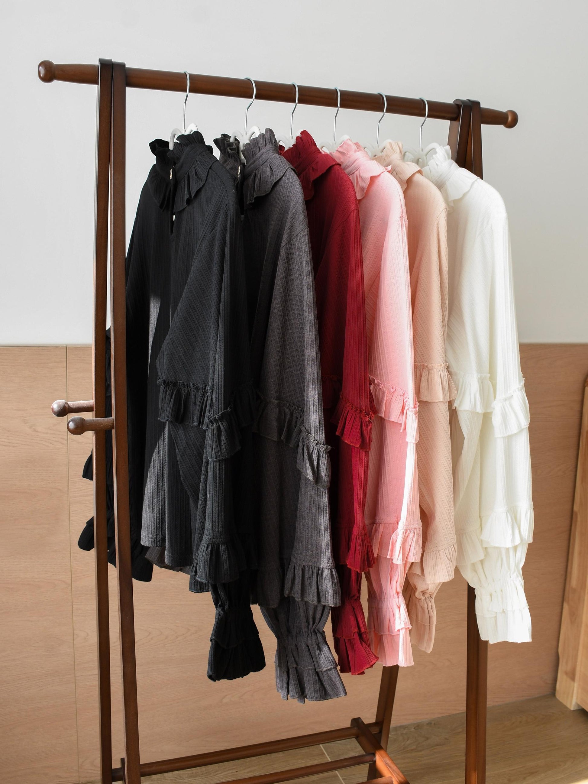 MIST - First Snow - Sweet Lolita Sweater Winter Puff Sleeve Knitting Innerwear