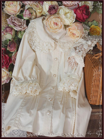 Tiny Garden - Antique Doll - Kawaii Cotton Lolita Blouse