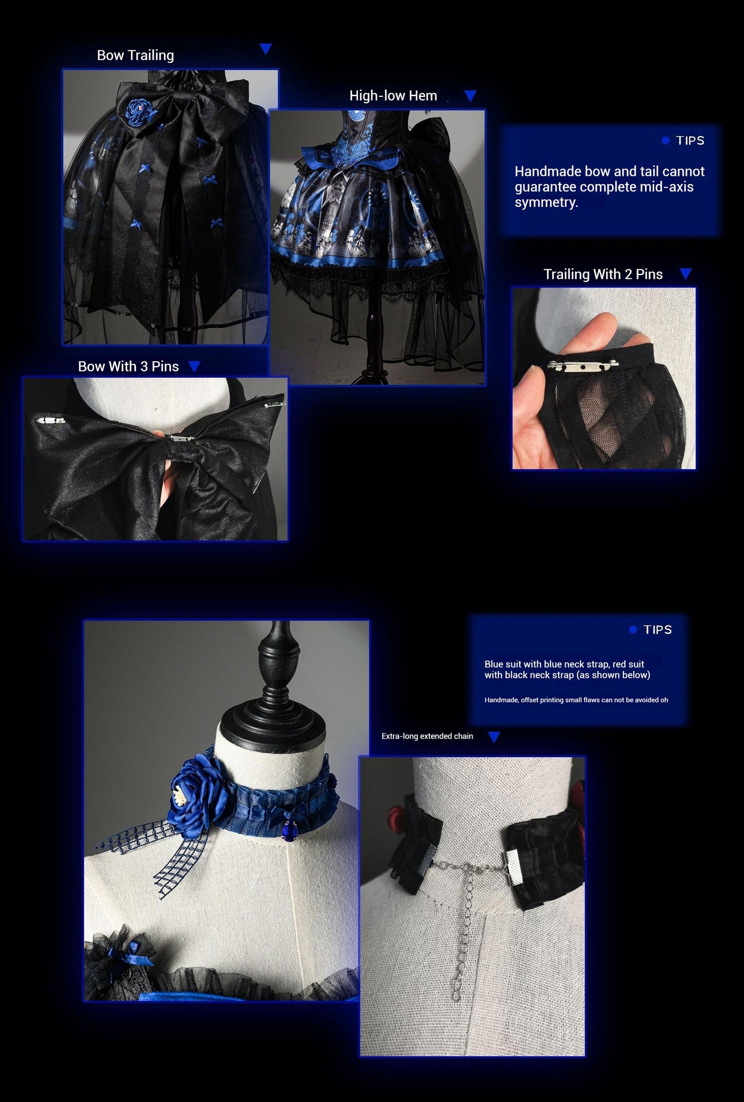 Caged Bird Hotel - Eclipsed Moon Gallery - Plus Size Halloween Gothic Lolita Skirt & Bodice Set