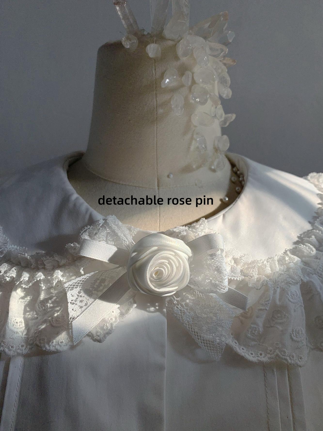 Nololita - Nightingale - Old School Lolita Shirt with Detachable Sleeves