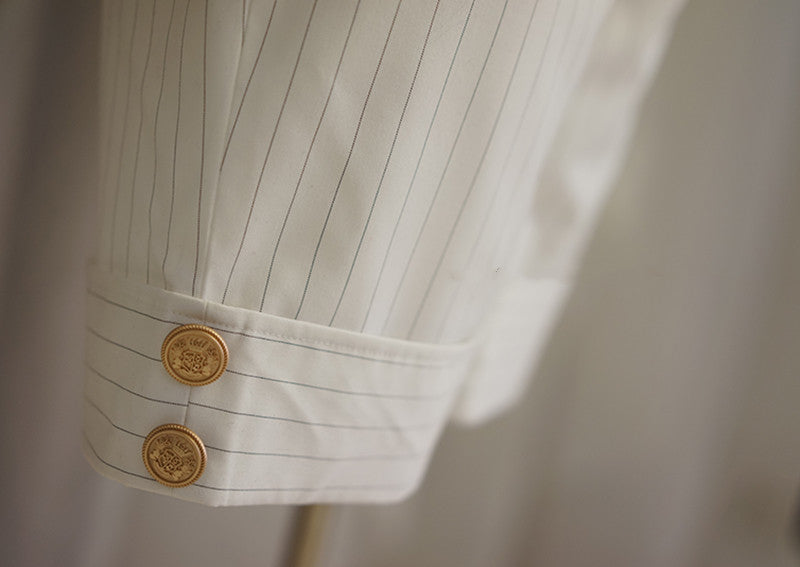 La Pomme - Ouji Lolita Stripes Middle Length Shorts