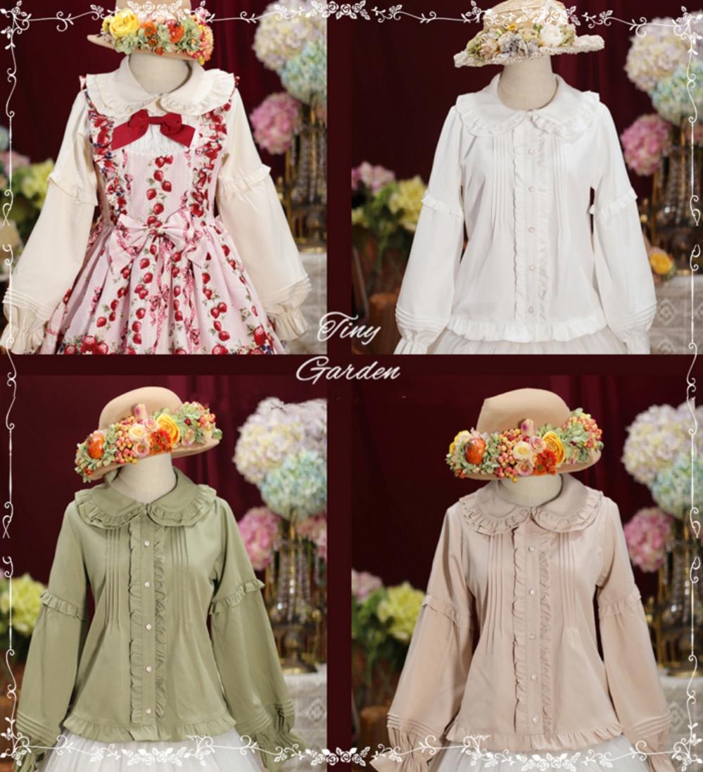 Tiny garden - Cute Lolita Blouse Long Sleeve Lolita Shirt