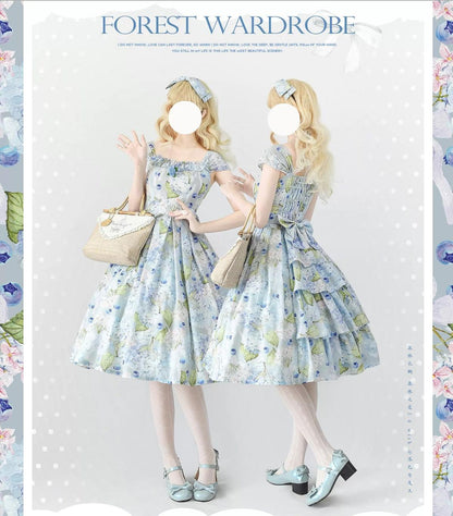 Forest Wardrobe - Forest Basket 3.0 - Vintage Lolita JSK Dress for Summer